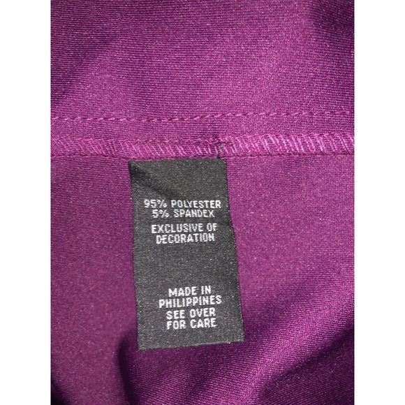 BCX Women's Juniors Purple Lace Sleeveless Cocktail Dress Size 3X - Picture 12 of 12